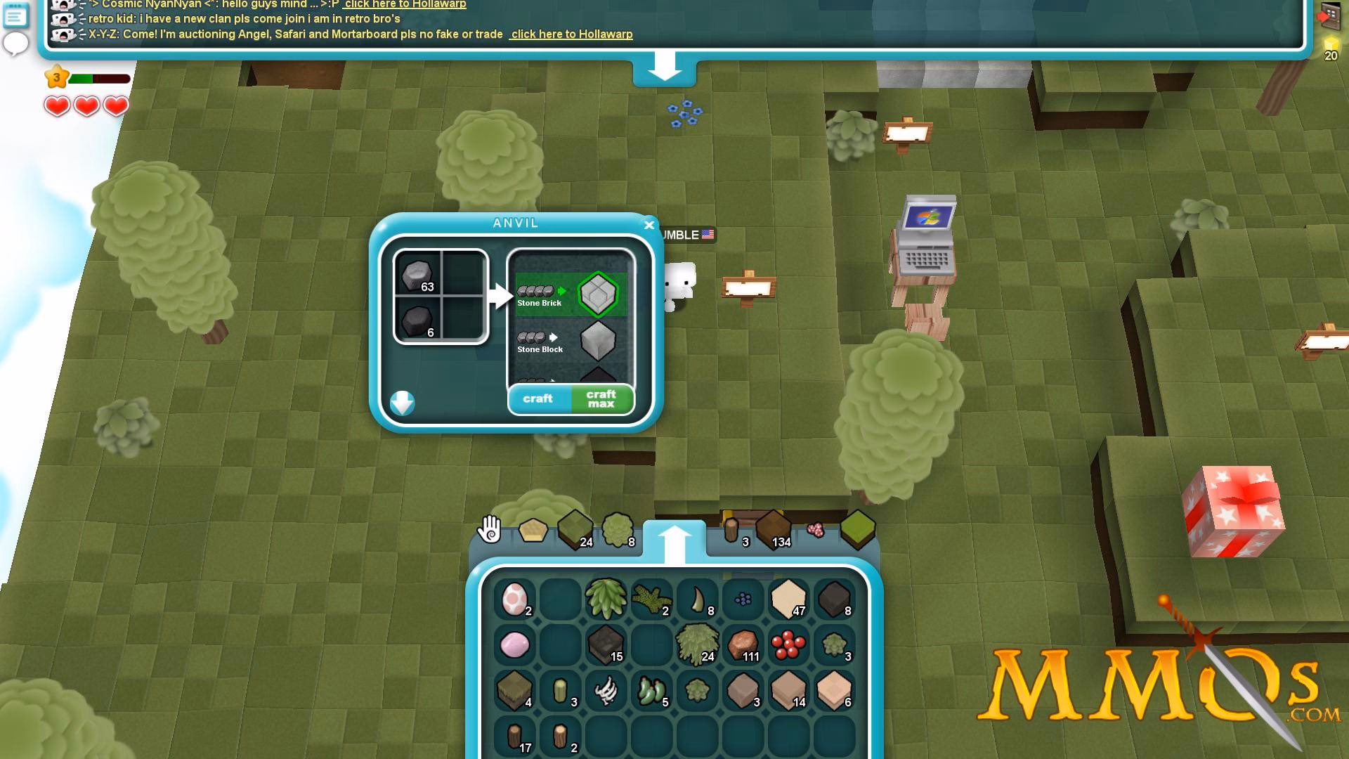 How do you get crafting tools in cubic castles?