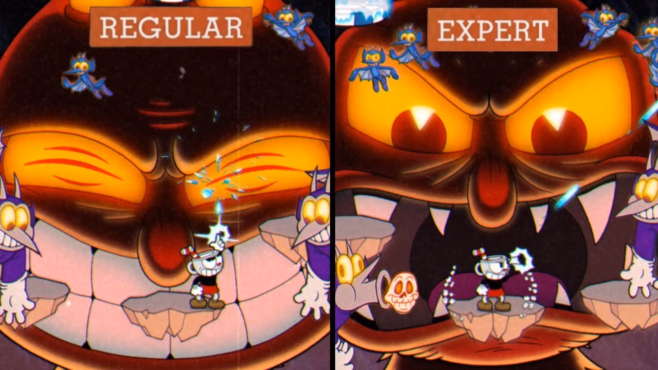 What are the types of levels in Cuphead?