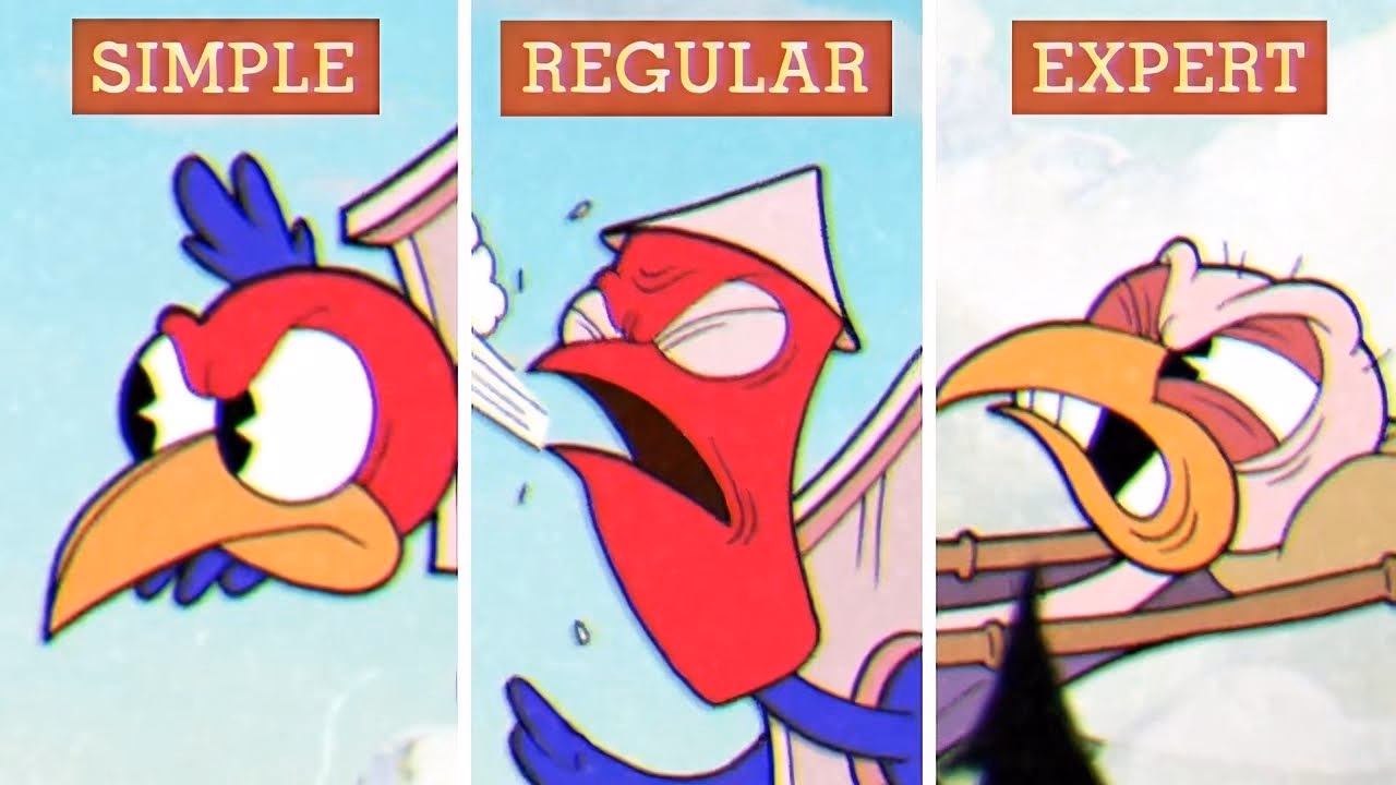 What are the types of levels in Cuphead?