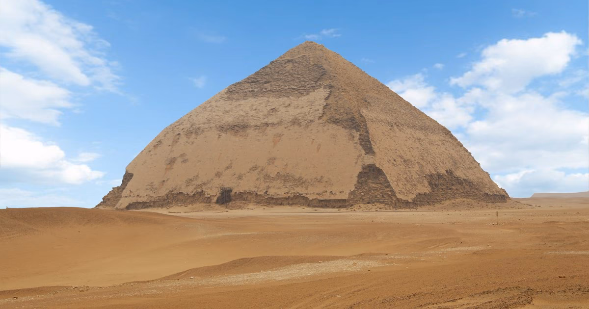 Why is the Bent Pyramid curved?