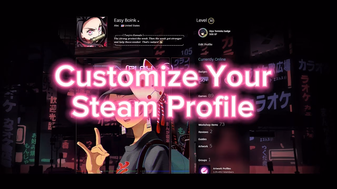 How do I customize my Steam profile picture?