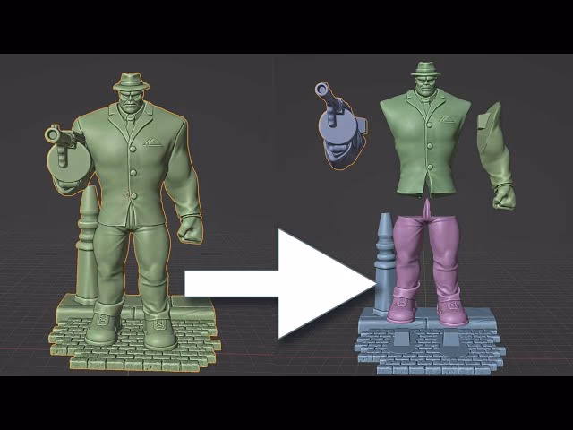 How to cut holes in a shape in Blender?
