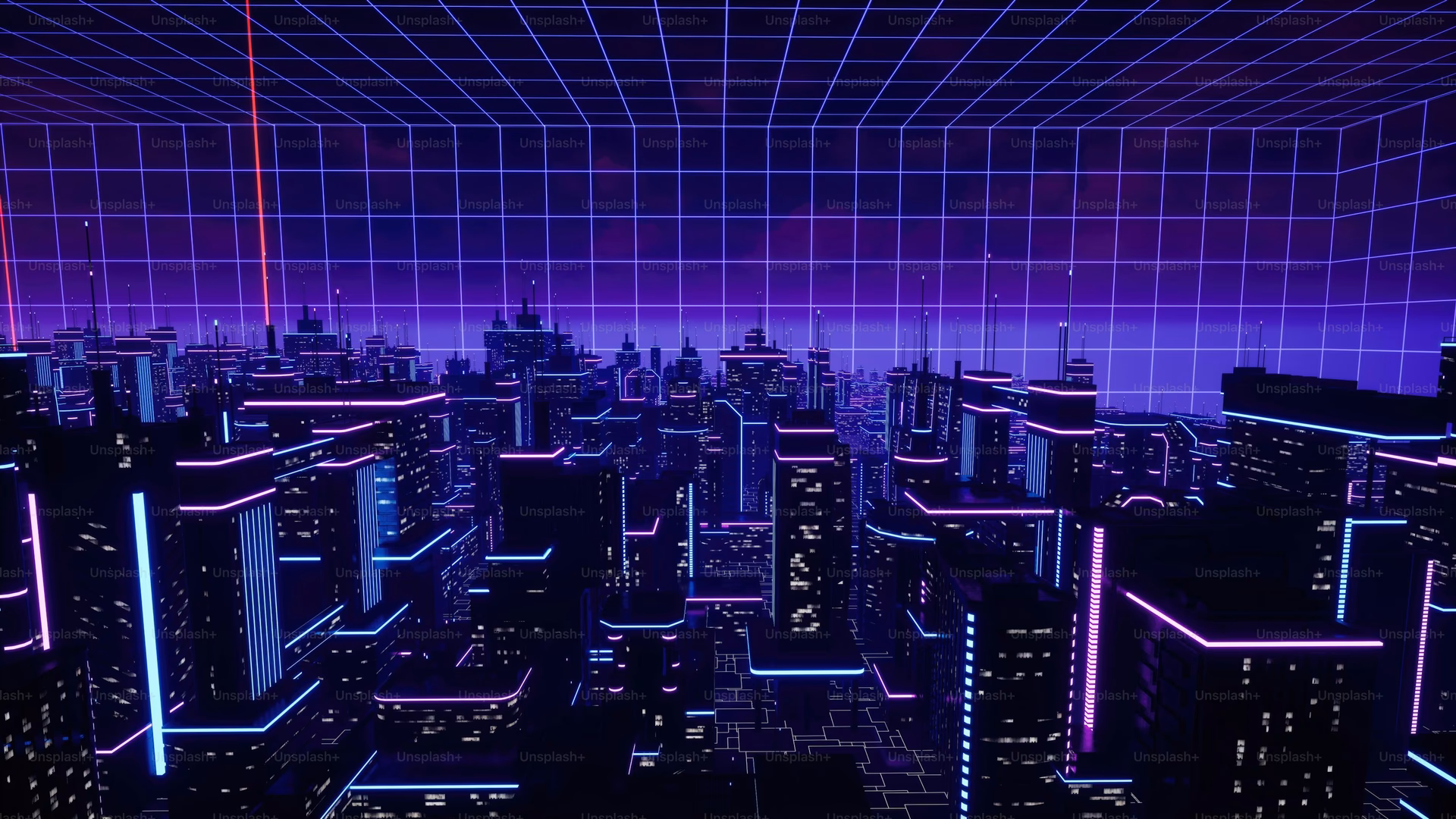 What is the description of a cyberpunk animation?