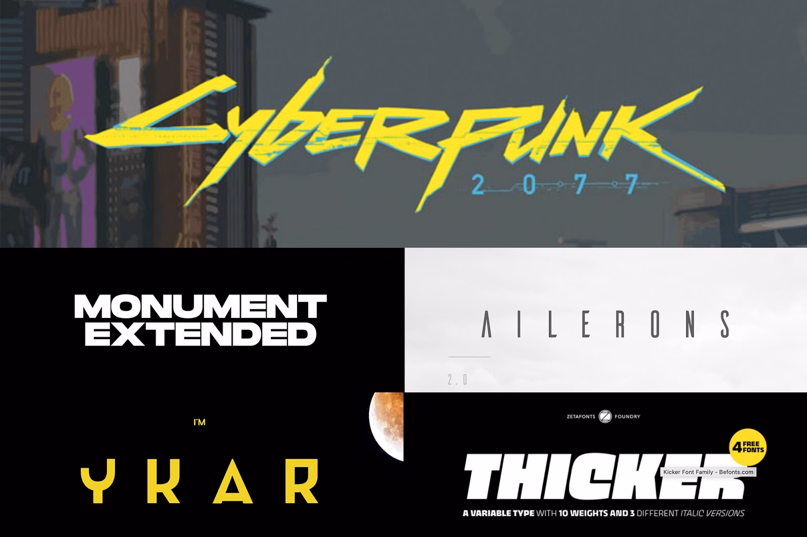 What font is a cyberpunk font?