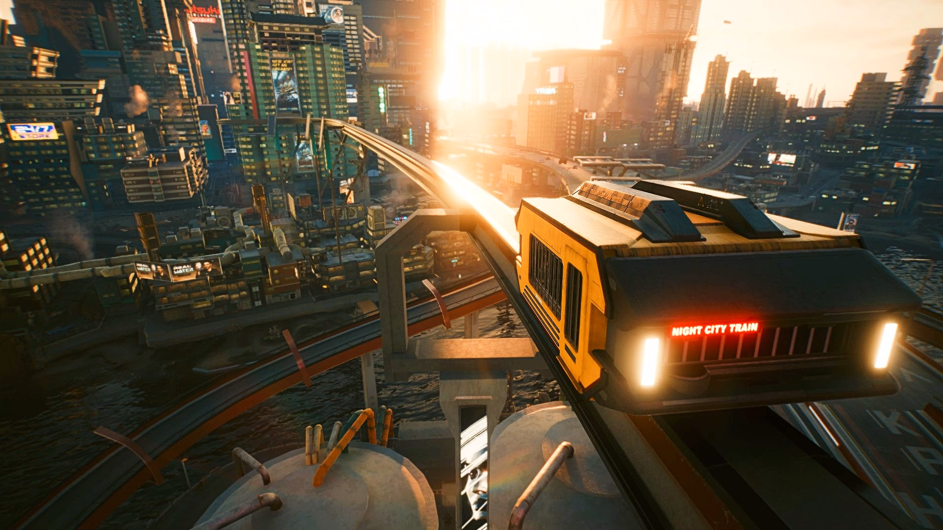 Where do ncart trains go in Cyberpunk 2077?