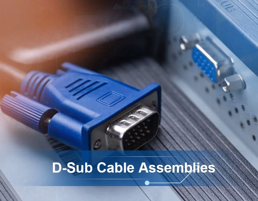 What is a D-sub cable used for?