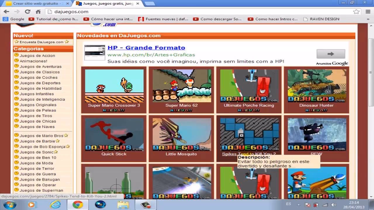 ¿Qué juegos ofrece dajuegos?