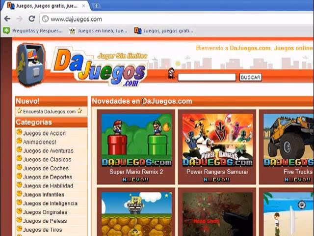 ¿Qué juegos ofrece dajuegos?