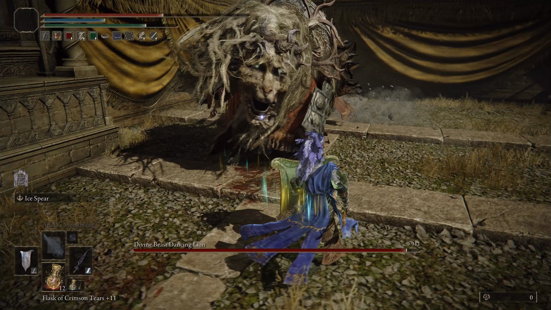 Does Divine Beast dancing lion have weaknesses?
