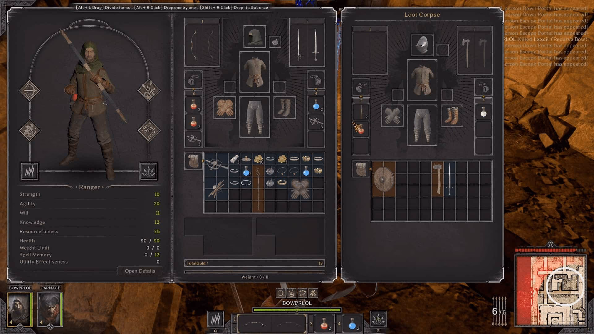 How many classes are there in dark and darker?