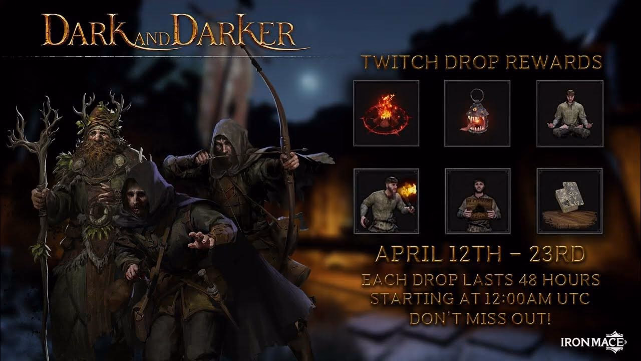 When will dark & darker drop on Twitch?