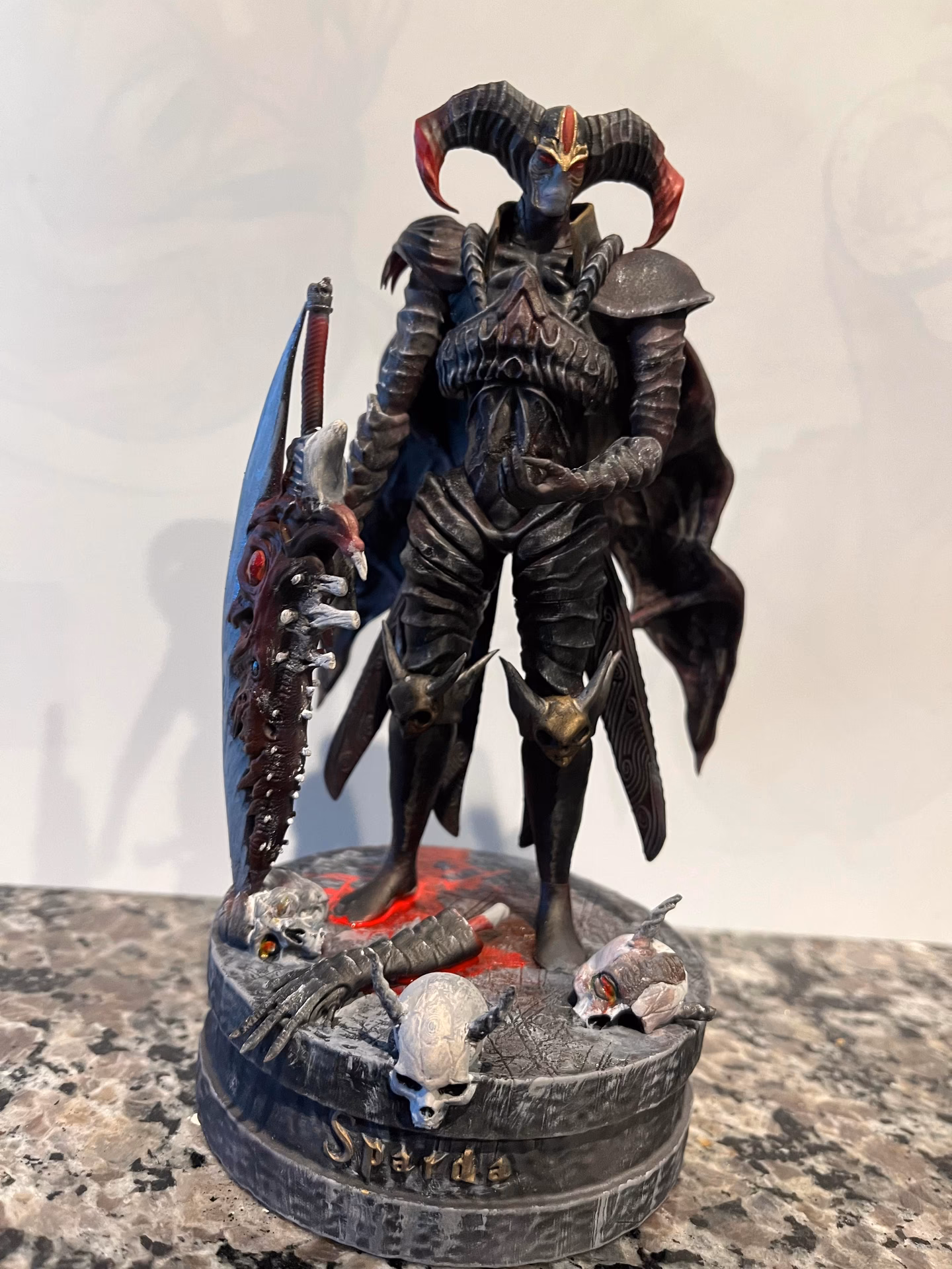 Where can I hear the story of the Dark Knight Sparda?