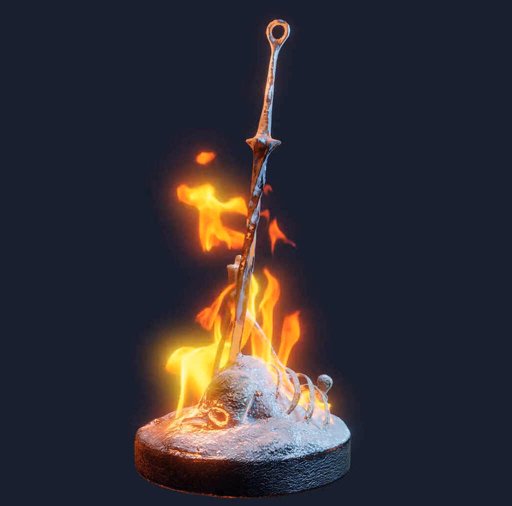 Where can I find a bonfire in Dark Souls 2?