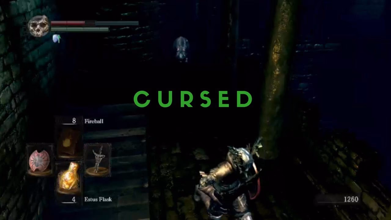 What is a cursed body in Dark Souls?