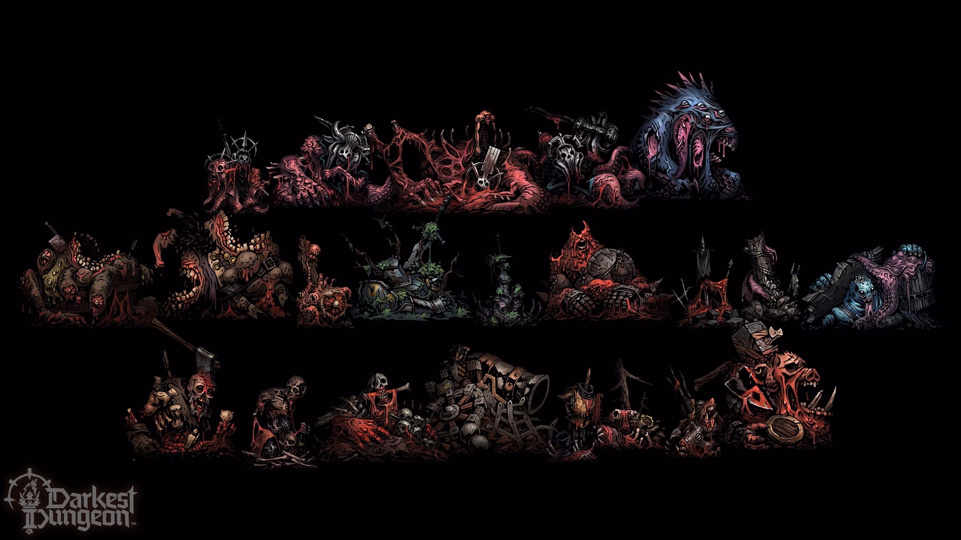 Are there different monsters in Darkest Dungeon?