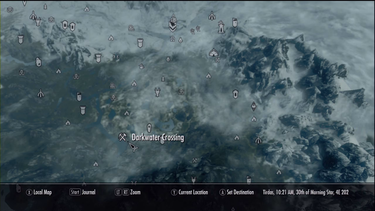 Where is Darkwater pass in Skyrim?