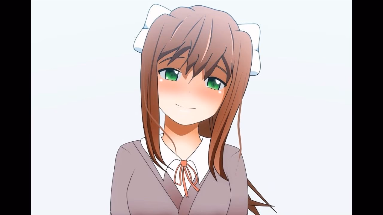 Does Monika really love the player?