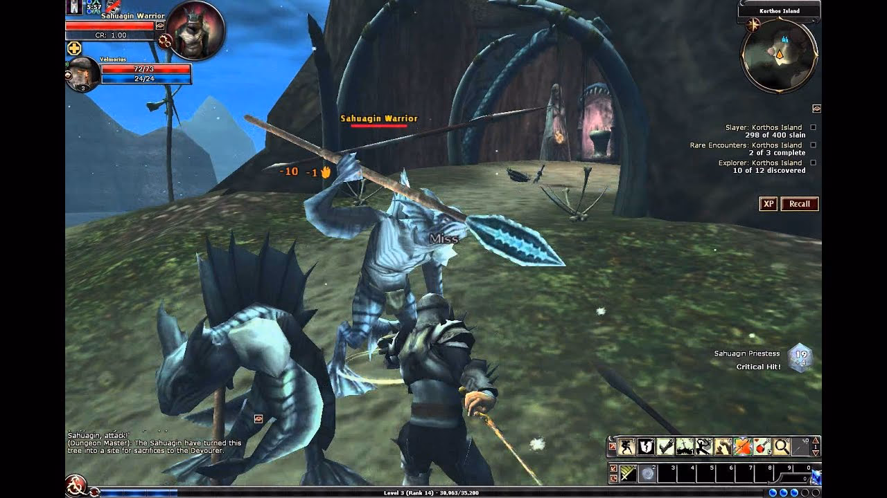 How many rare encounters are there at Korthos Island?