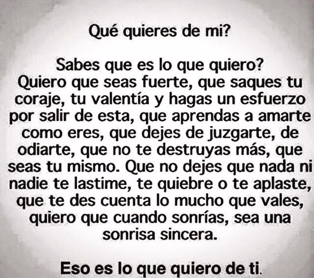 ¿Qué es lo que uno quiere en la vida?
