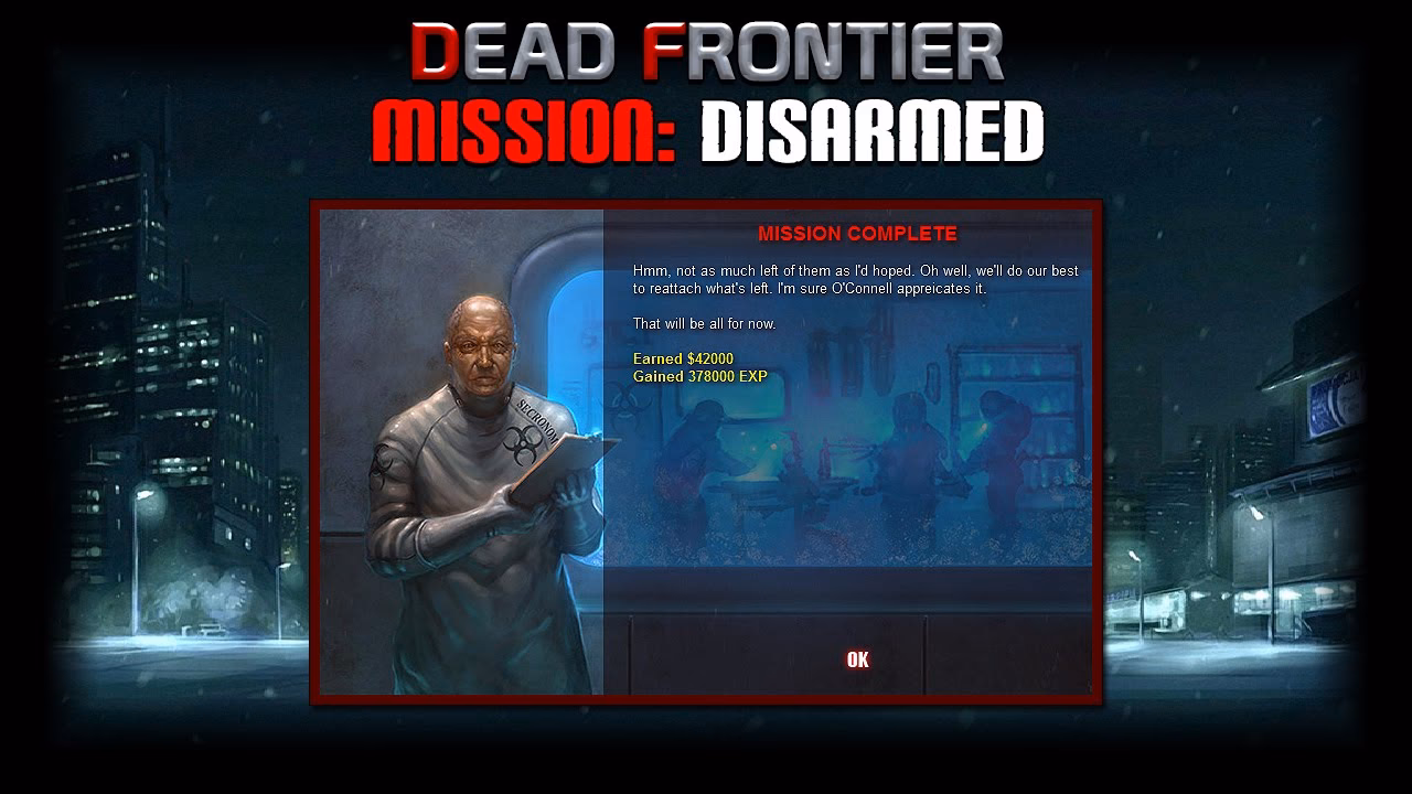 What are the missions in Dead Frontier?
