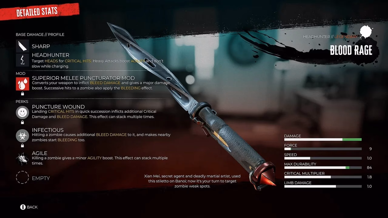 How many legendary weapons does Dead Island 2 have?