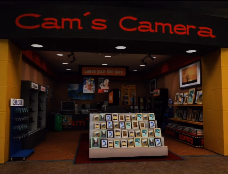 Where is Cam's camera in Dead Rising?
