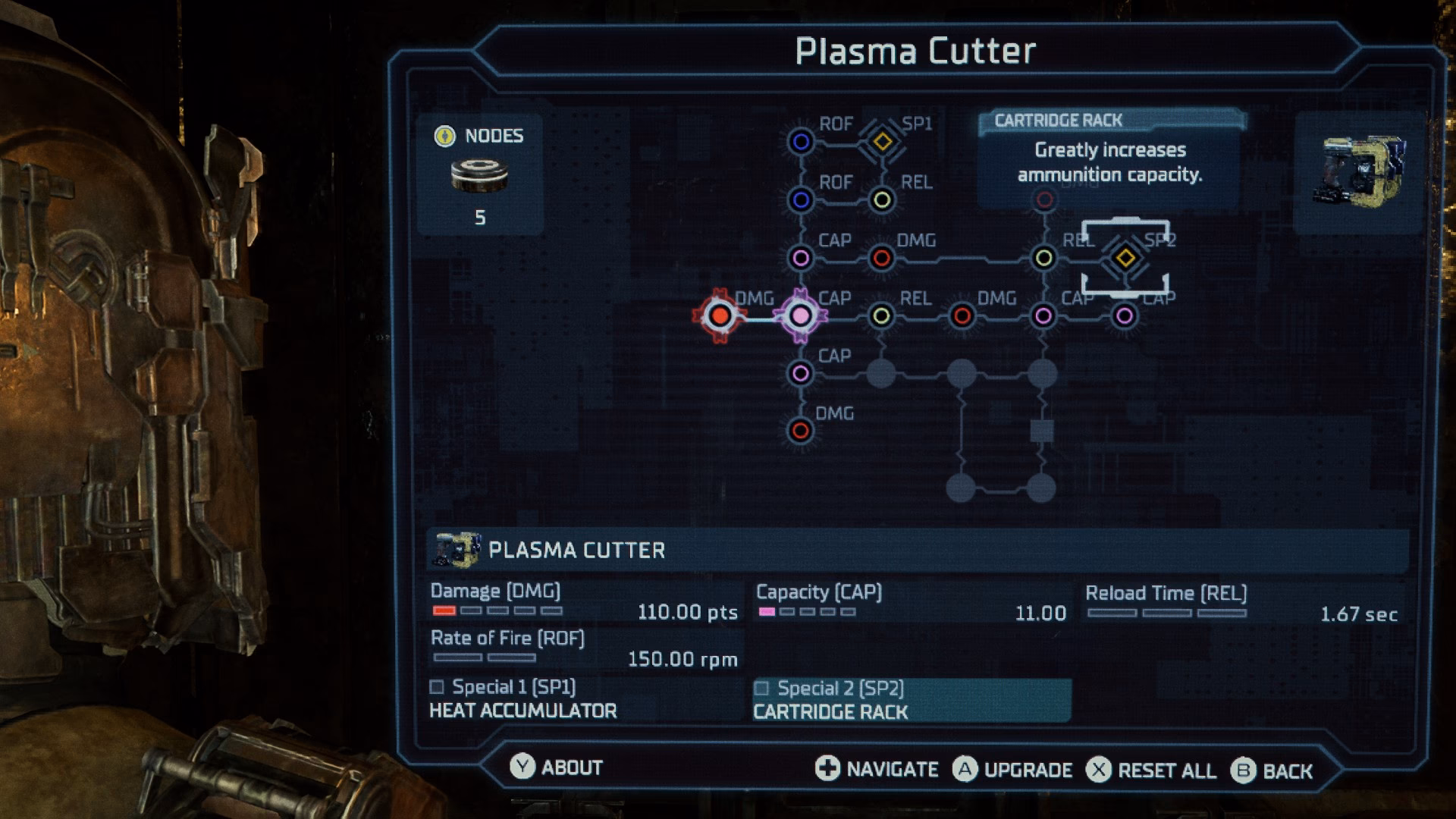 How much does the dead space weapon upgrade cost?