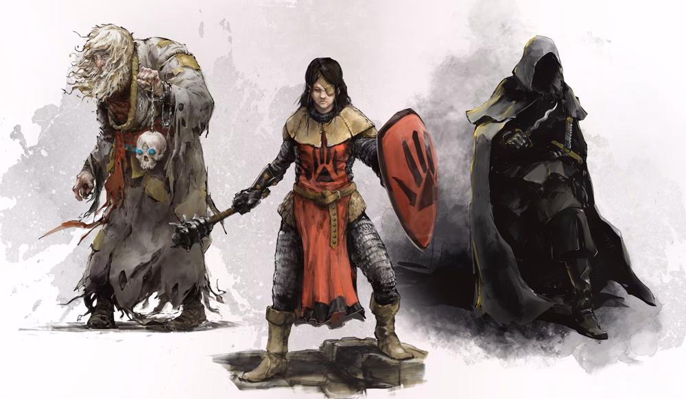 Who are the dead three in the Book of Dead Gods?