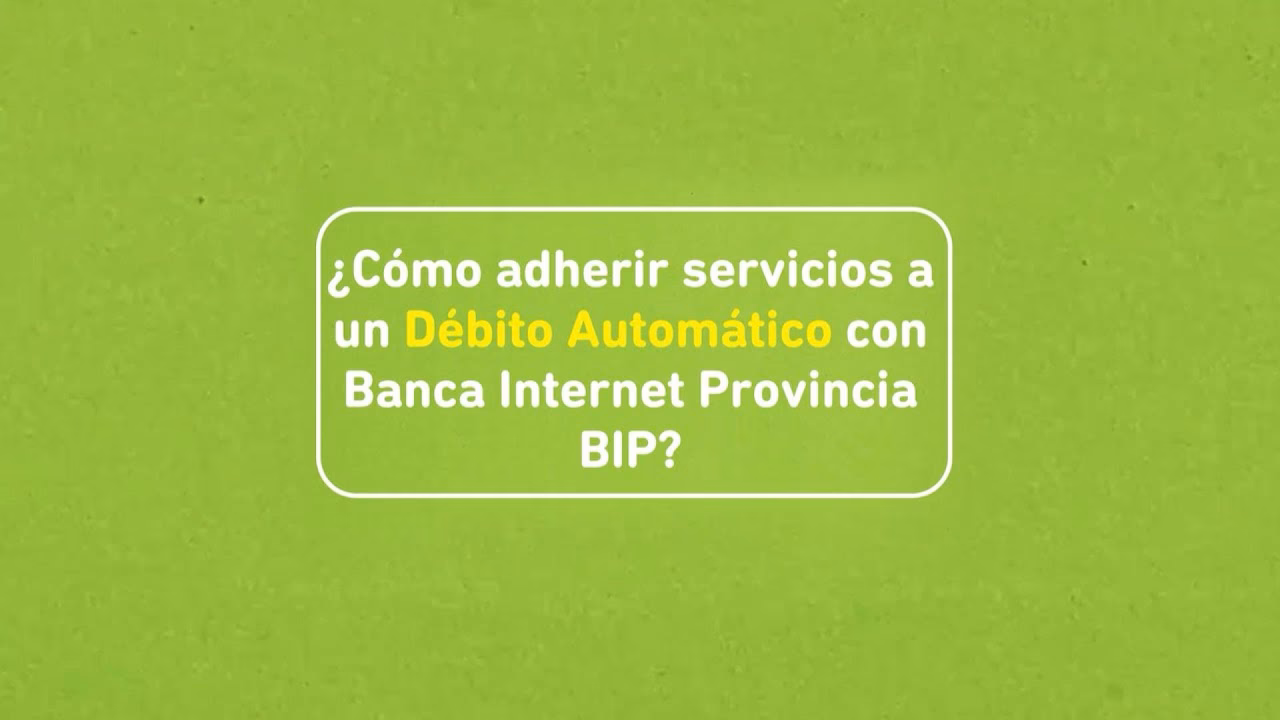 ¿Qué pagos se pueden realizar mediante Debin en Banco Provincia?