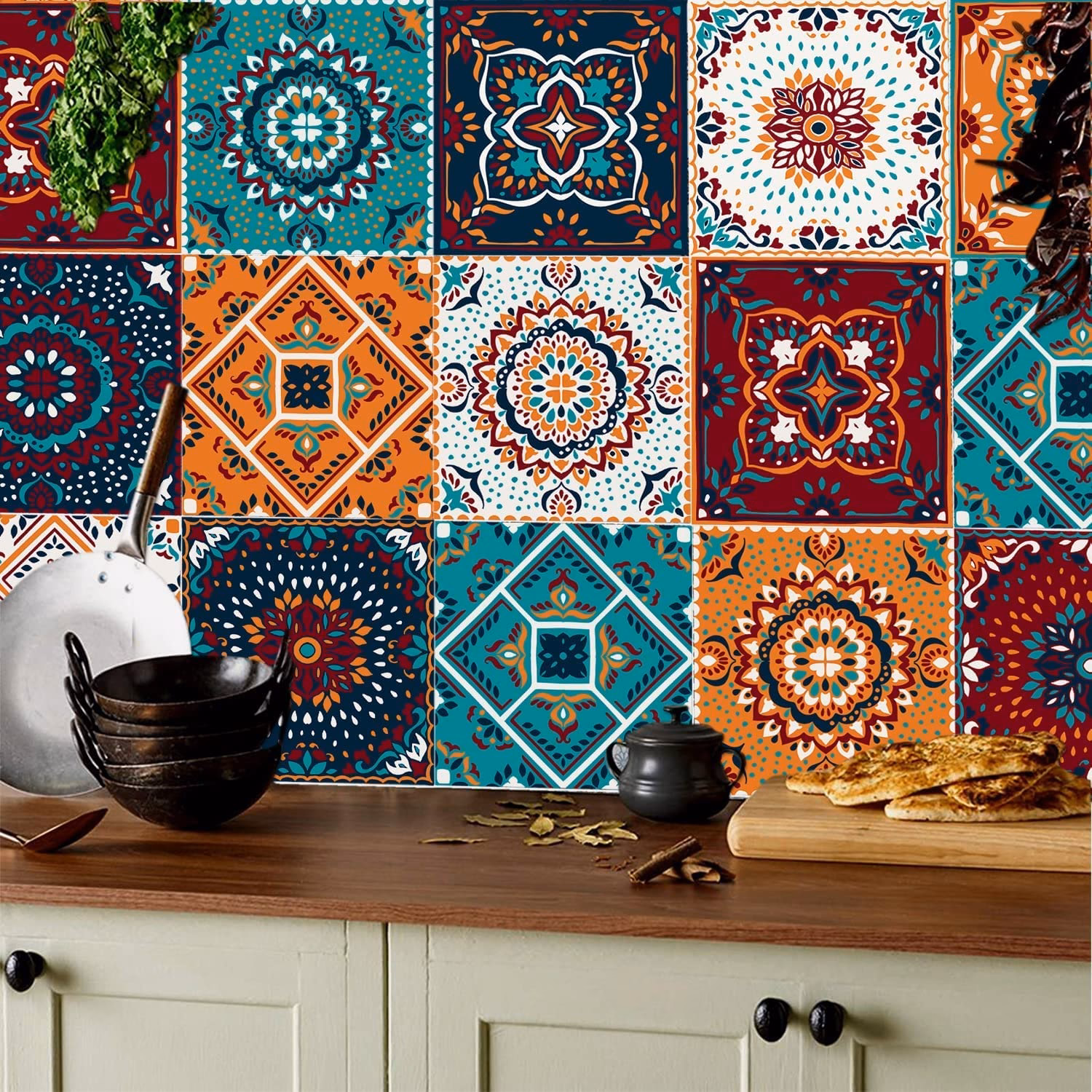 What are tile stickers?