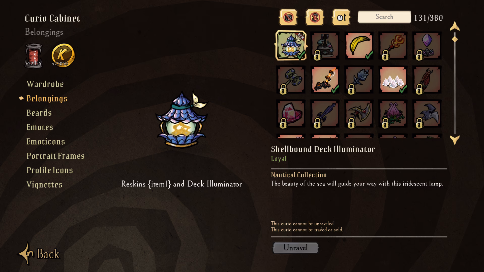 Should a deck illuminator consume a crown shard?