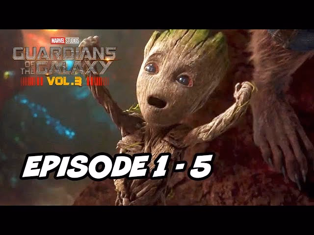 Does Groot grow up in 'Guardians'?