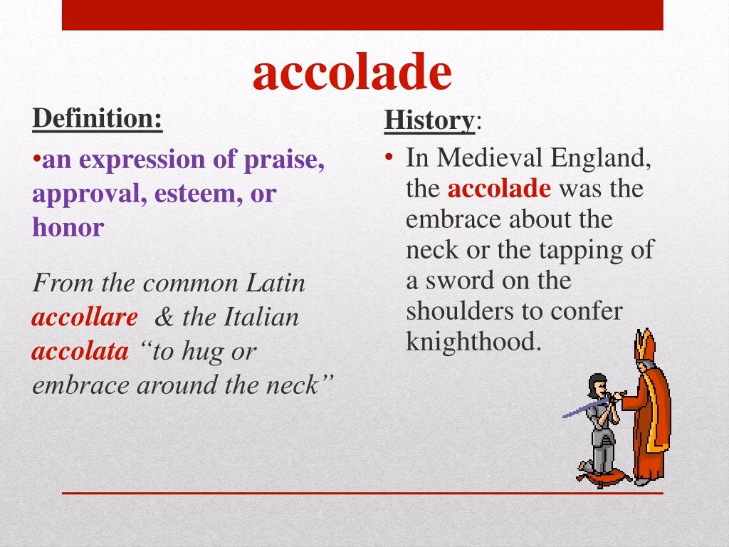 What does accolée mean?