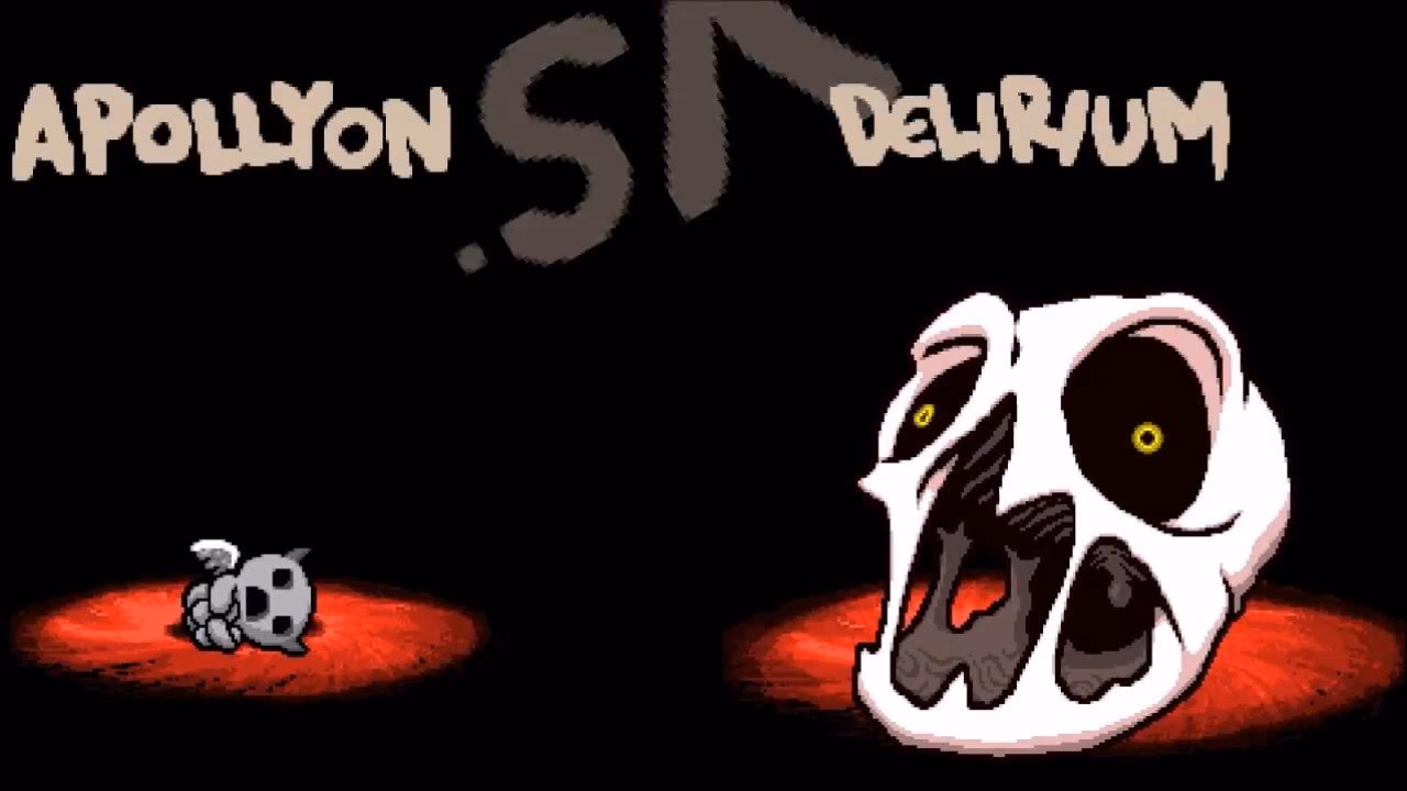 What does delirium look like in the binding of Isaac?