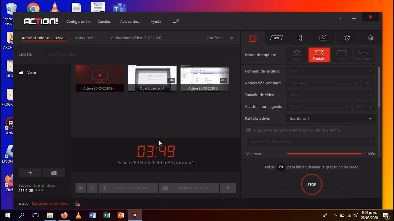 ¿Qué es un grabador de pantalla Action?