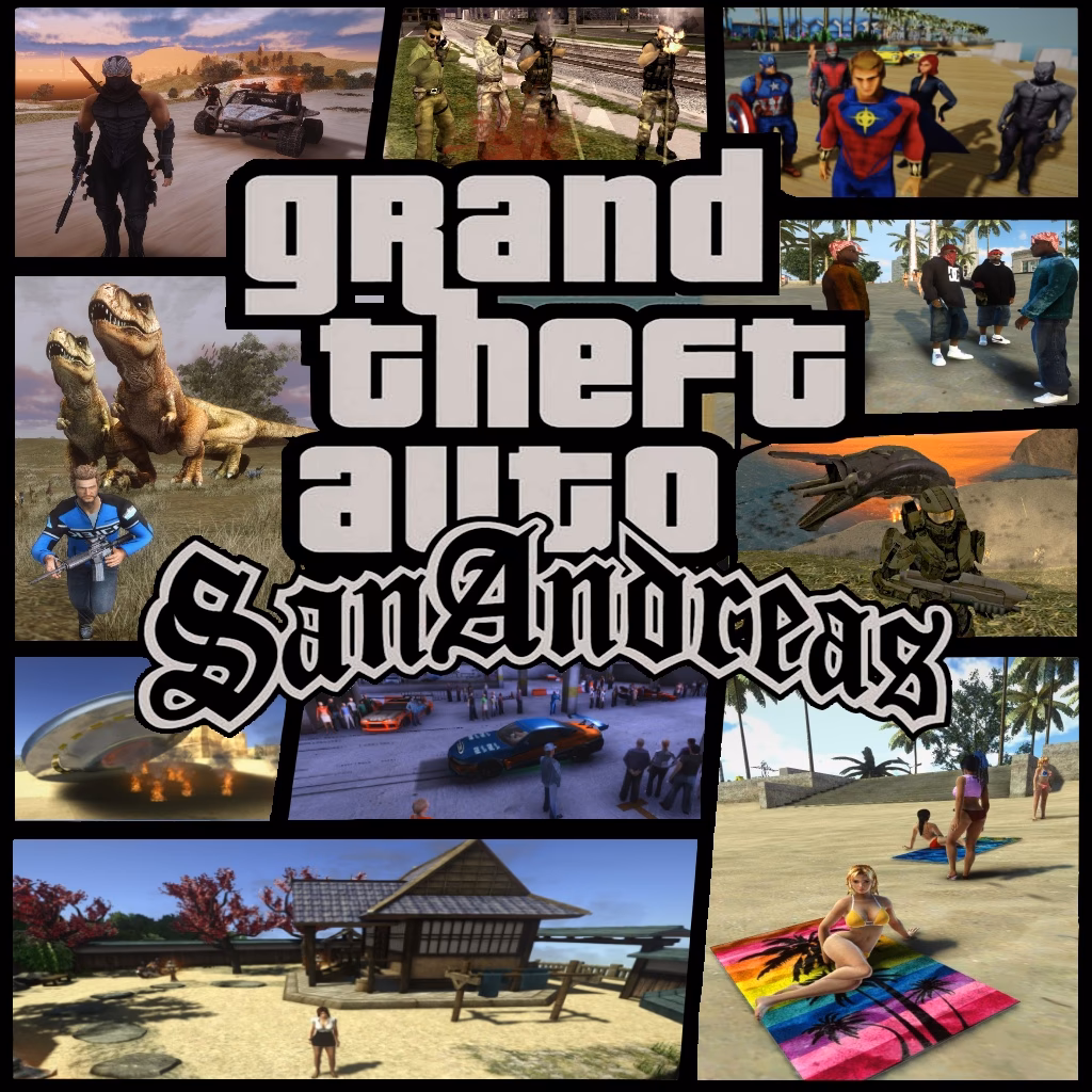 Does California megamod work in GTA San Andreas?
