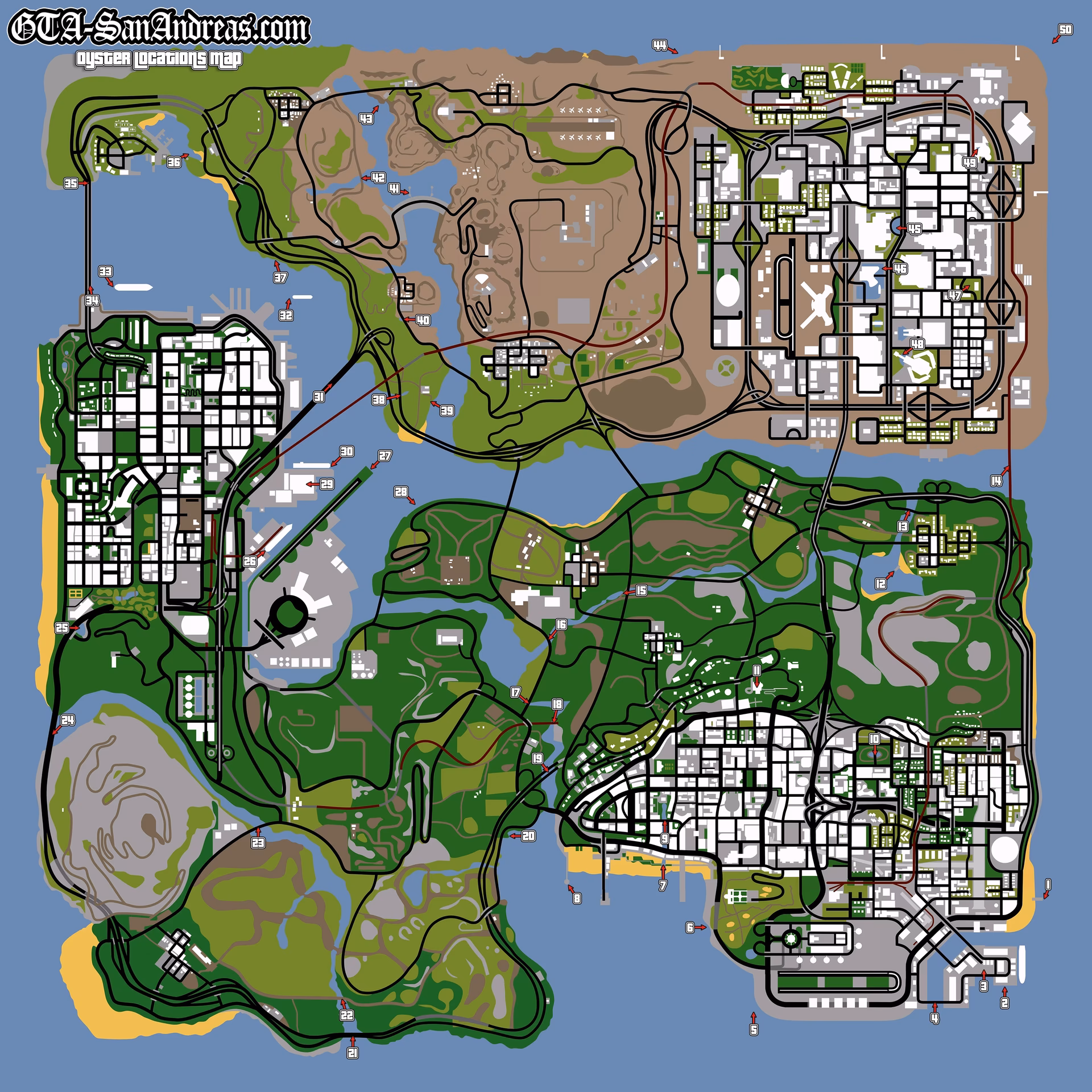 ¿Cómo puedo abrir todo el mapa de GTA San Andreas?