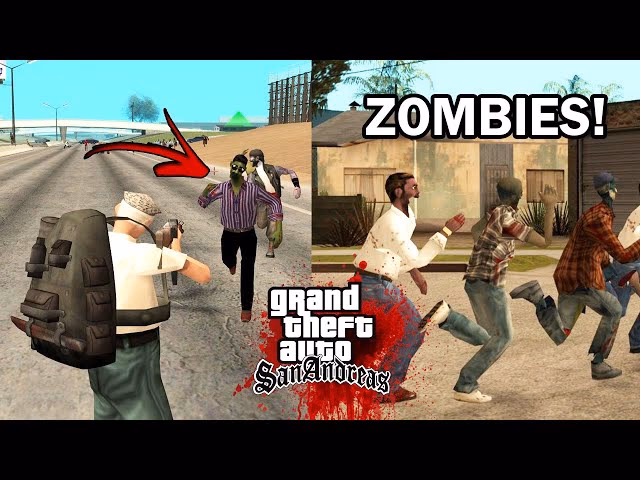 What is a zombie apocalypse in GTA San Andreas?