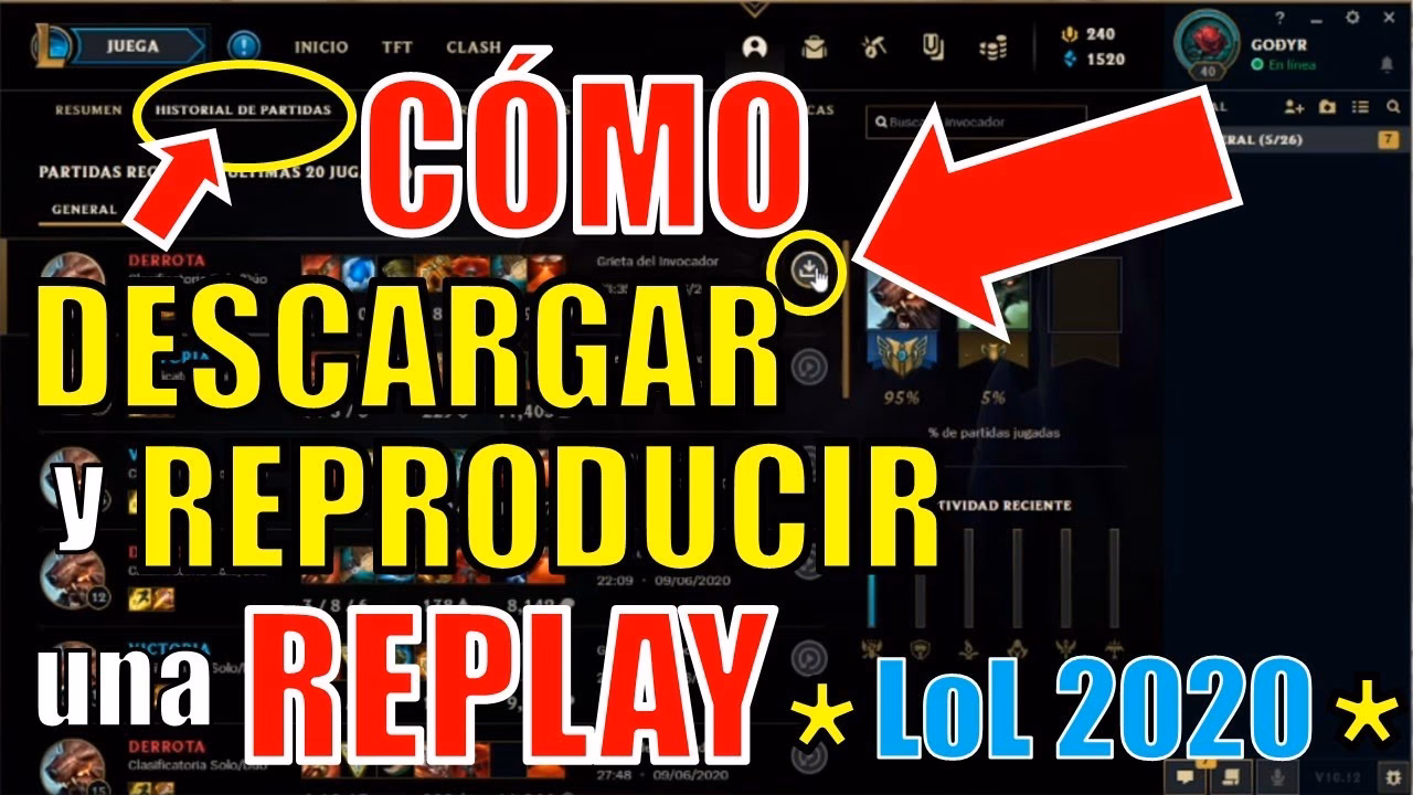 ¿Cómo descargar la repetición de Lol?