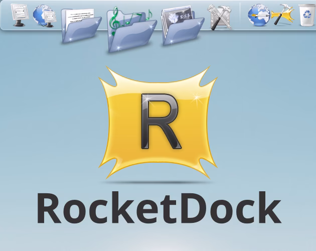 ¿Cómo abrir una aplicación o carpeta en RocketDock?