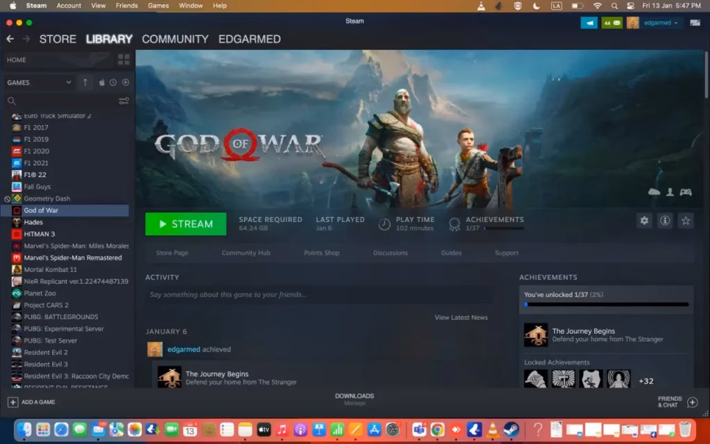¿Cómo descargar juegos de Steam en un Mac?