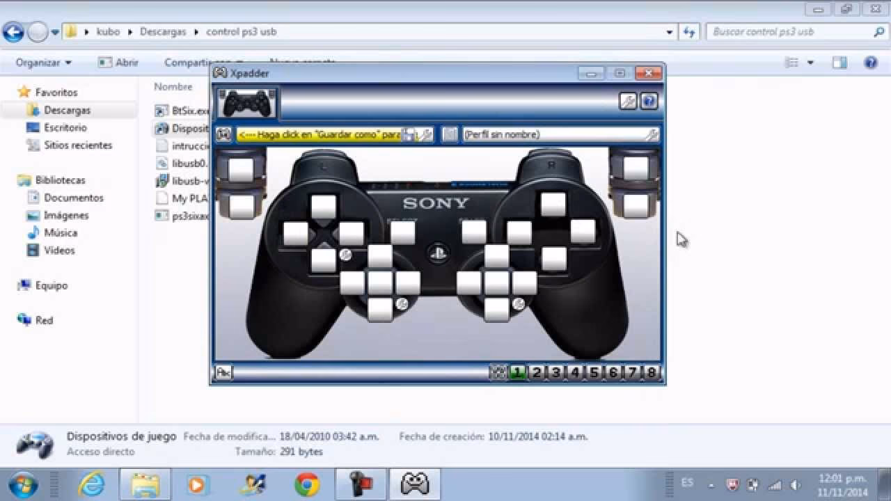¿Cómo configurar un mando con xpadder?