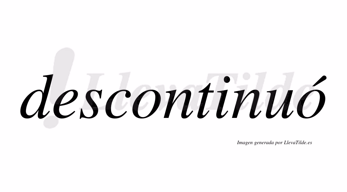 ¿Qué significa estar descontinuado?