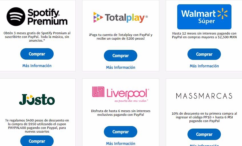 ¿Qué ofertas y descuentos ofrece PayPal MX?