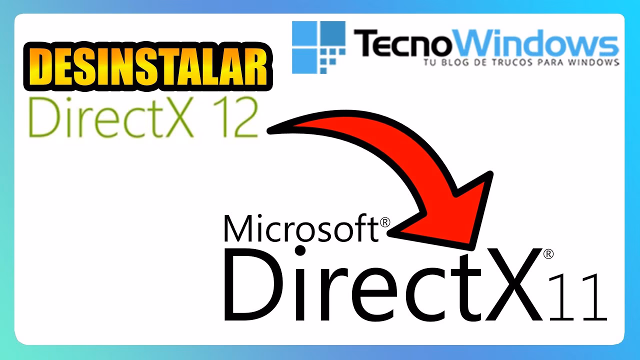 ¿Cómo desinstalar una actualización de DirectX?
