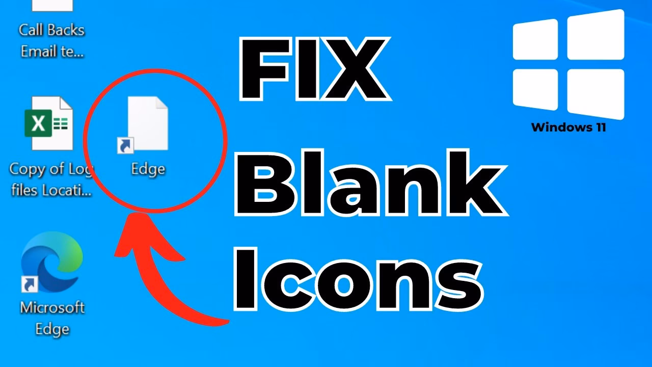 Why are my Windows shortcut icons blank?