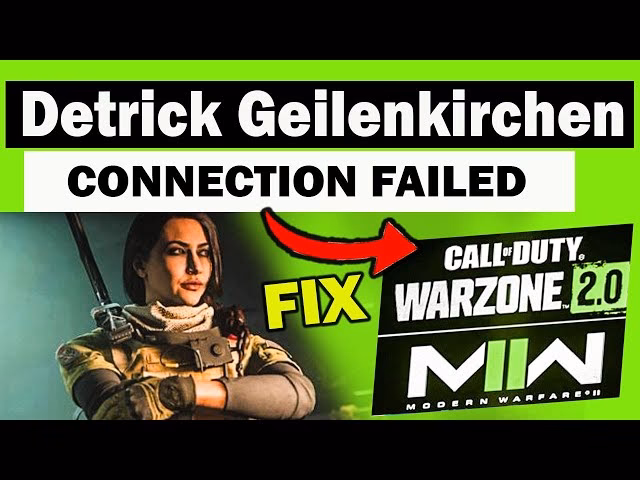 How do I fix Detrick-Geilenkirchen error in Modern Warfare 3?