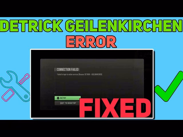 How do I get rid of Detrick – Geilenkirchen error?