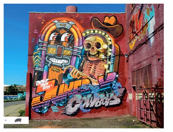 When did graffiti start in Detroit?