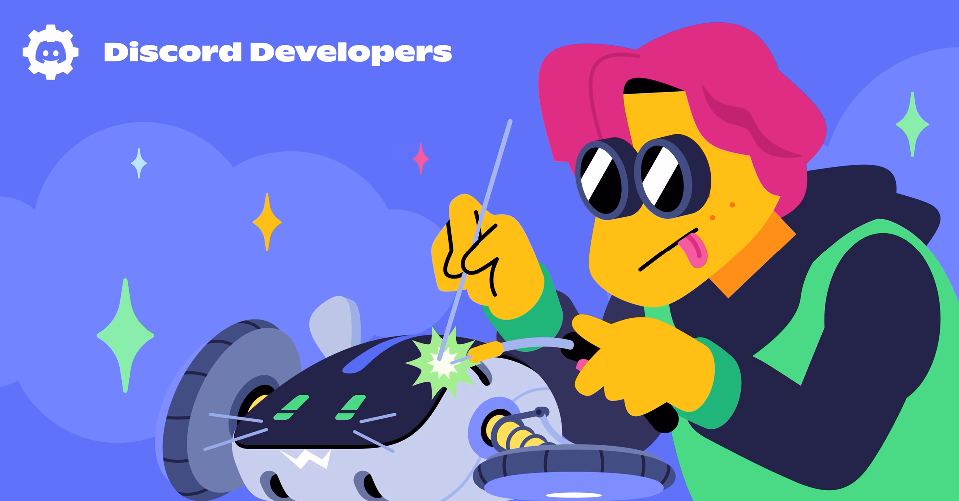 How can developers create and manage a Discord application?